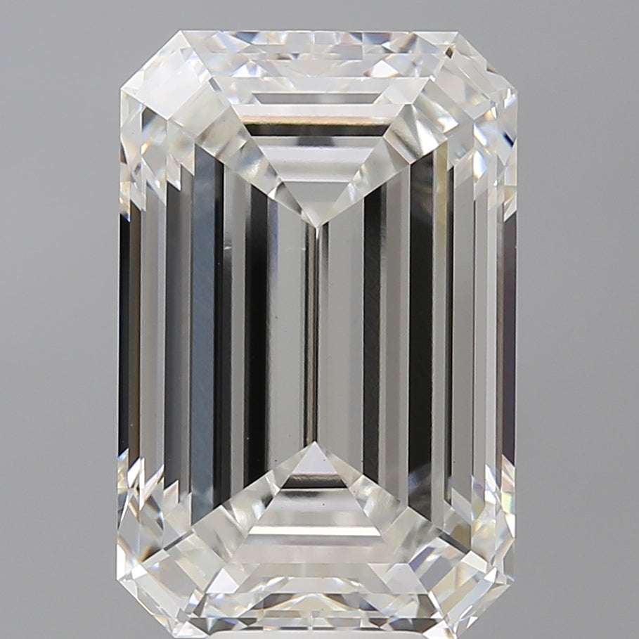 10.10 Carat Emerald Shaped, Ideal Cut, F Color, VS1 Clarity, IGI Certified Lab Grown Diamond