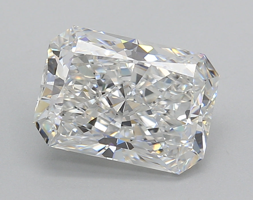 2.52 Carat Radiant Shaped, Excellent Cut, E Color, VVS2 Clarity, IGI Certified Lab Grown Diamond