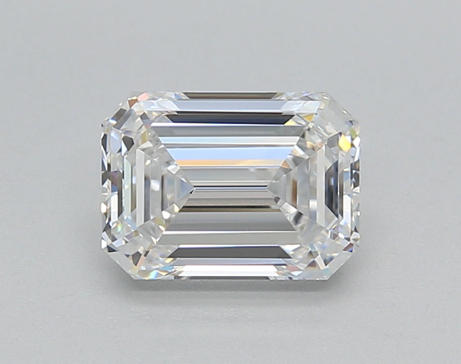 1.52 Carat Emerald Shaped, Very Good Cut, D Color, VVS2 Clarity, IGI Certified Lab Grown Diamond