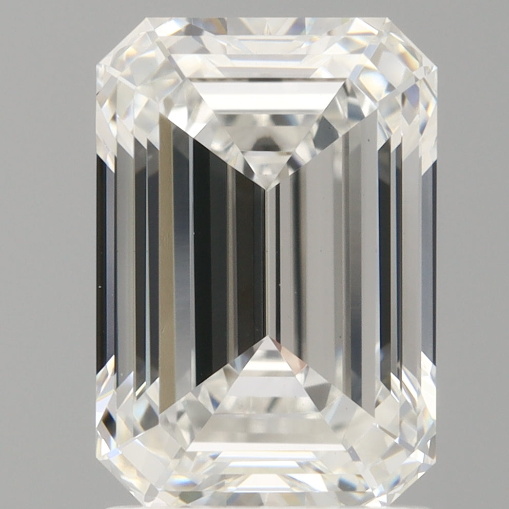 2.01 Carat Emerald Shaped, Ideal Cut, E Color, VVS2 Clarity, IGI Certified Lab Grown Diamond