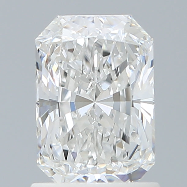1.28 Carat Radiant Shaped, Ideal Cut, D Color, VVS2 Clarity, IGI Certified Lab Grown Diamond