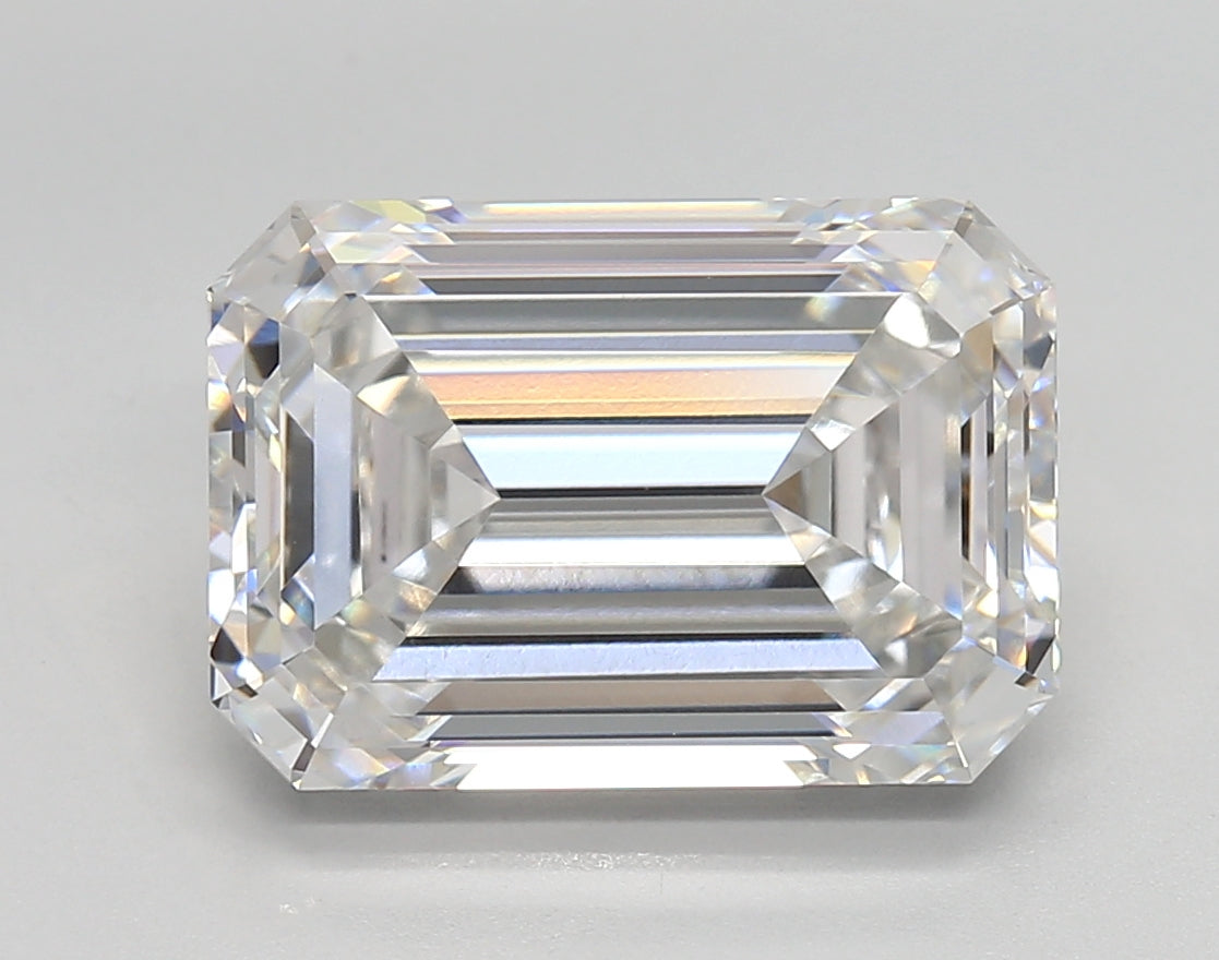 6.13 Carat Emerald Shaped, Very Good Cut, E Color, VVS1 Clarity, IGI Certified Lab Grown Diamond