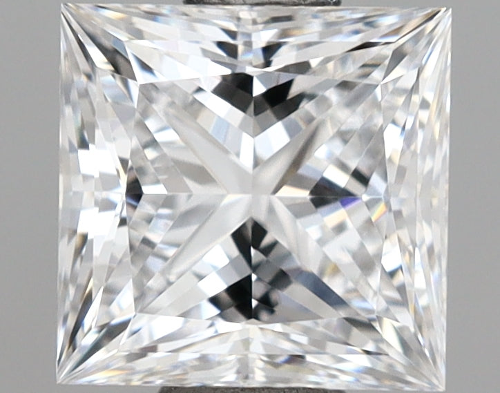 1.02 Carat Princess Shaped, Ideal Cut, D Color, VVS1 Clarity, IGI Certified Lab Grown Diamond