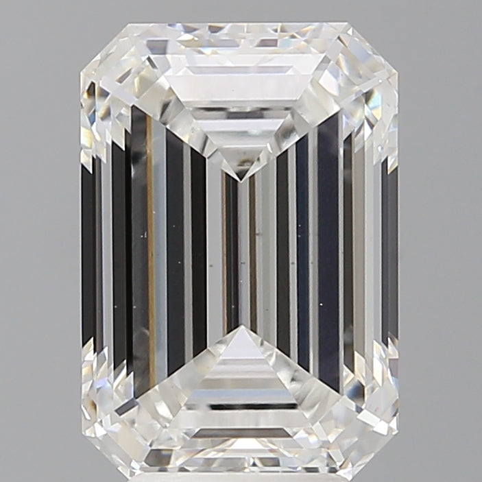 5.02 Carat Emerald Shaped, Ideal Cut, E Color, VS1 Clarity, IGI Certified Lab Grown Diamond