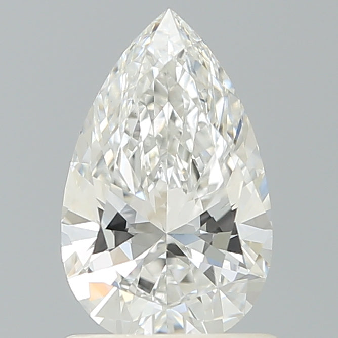 1.09 Carat Pear Shaped, Ideal Cut, F Color, VVS2 Clarity, IGI Certified Lab Grown Diamond