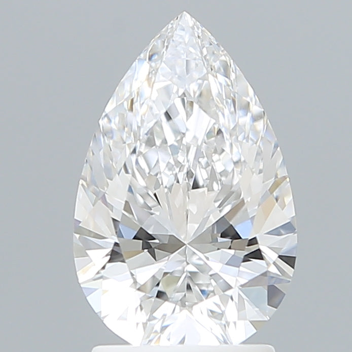 2.11 Carat Pear Shaped, Ideal Cut, D Color, VVS2 Clarity, IGI Certified Lab Grown Diamond