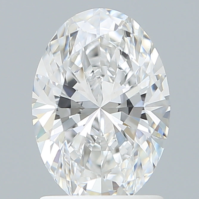 1.59 Carat Oval Shaped, Ideal Cut, D Color, VVS2 Clarity, IGI Certified Lab Grown Diamond