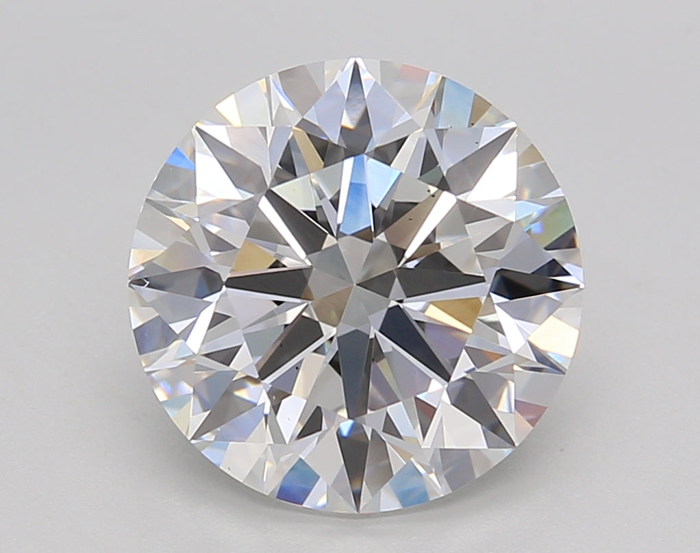 4.02 Carat Round Shaped, Excellent Cut, E Color, VS2 Clarity, GIA Certified Lab Grown Diamond