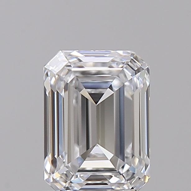 0.70 Carat Emerald Shaped, Ideal Cut, D Color, VS1 Clarity, IGI Certified Lab Grown Diamond