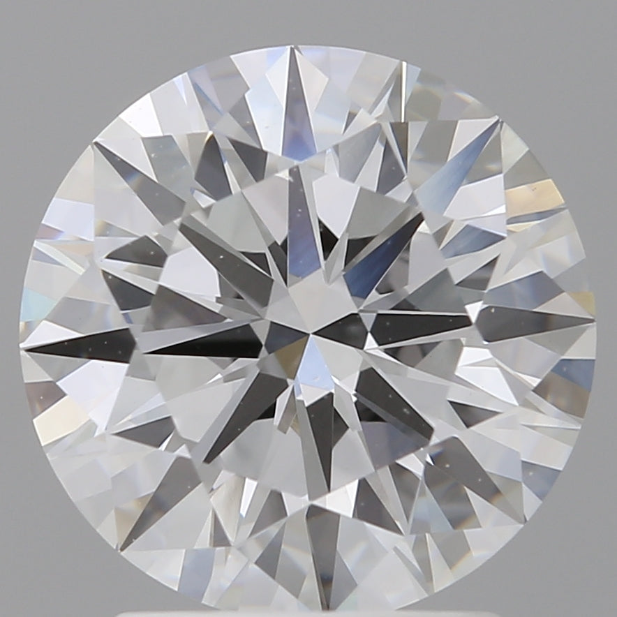 2.56 Carat Round Shaped, Ideal Cut, E Color, VVS2 Clarity, IGI Certified Lab Grown Diamond