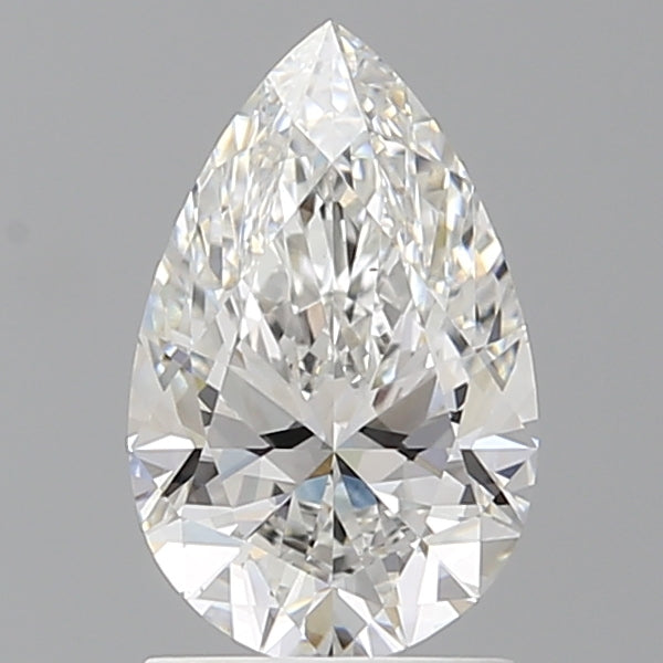 1.58 Carat Pear Shaped, Ideal Cut, E Color, VS1 Clarity, IGI Certified Lab Grown Diamond