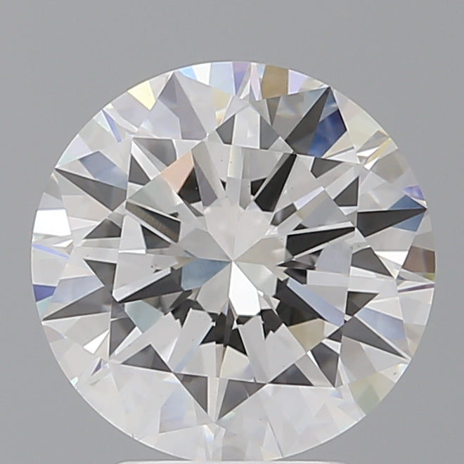 4.00 Carat Round Shaped, Excellent Cut, E Color, VVS2 Clarity, IGI Certified Lab Grown Diamond