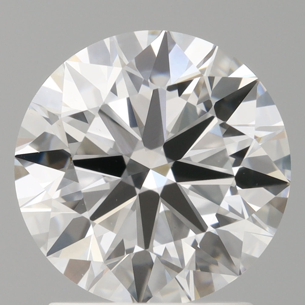 1.99 Carat Round Shaped, Excellent Cut, D Color, VVS2 Clarity, IGI Certified Lab Grown Diamond