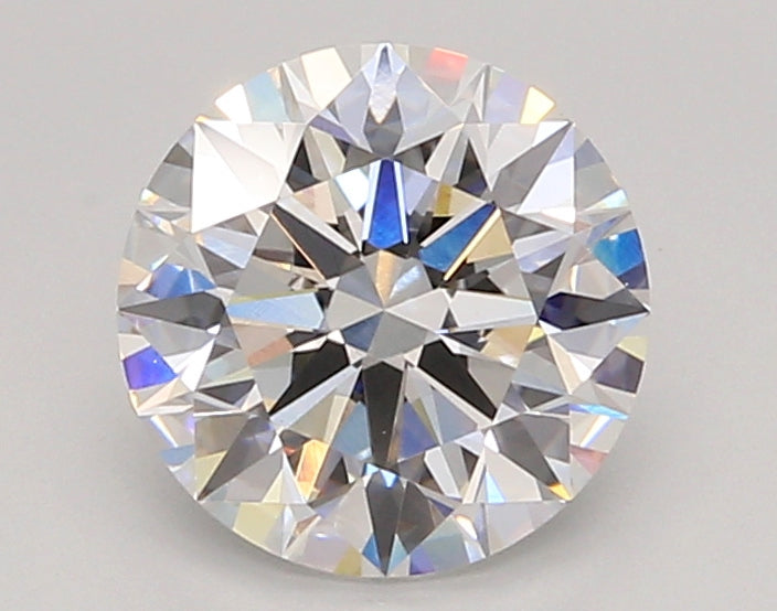2.03 Carat Round Shaped, Ideal Cut, D Color, VVS2 Clarity, IGI Certified Lab Grown Diamond