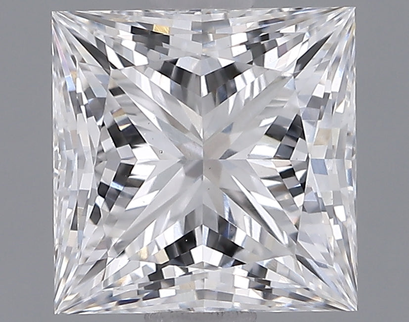 1.93 Carat Princess Shaped, Ideal Cut, D Color, VS1 Clarity, IGI Certified Lab Grown Diamond