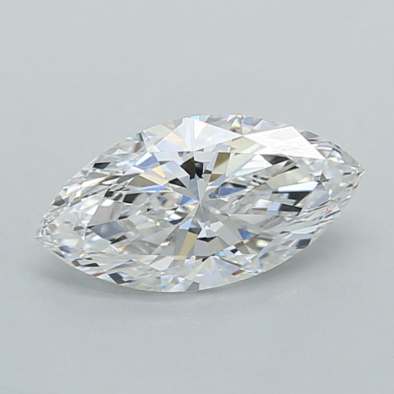 1.03 Carat Marquise Shaped, Ideal Cut, D Color, VVS2 Clarity, IGI Certified Lab Grown Diamond