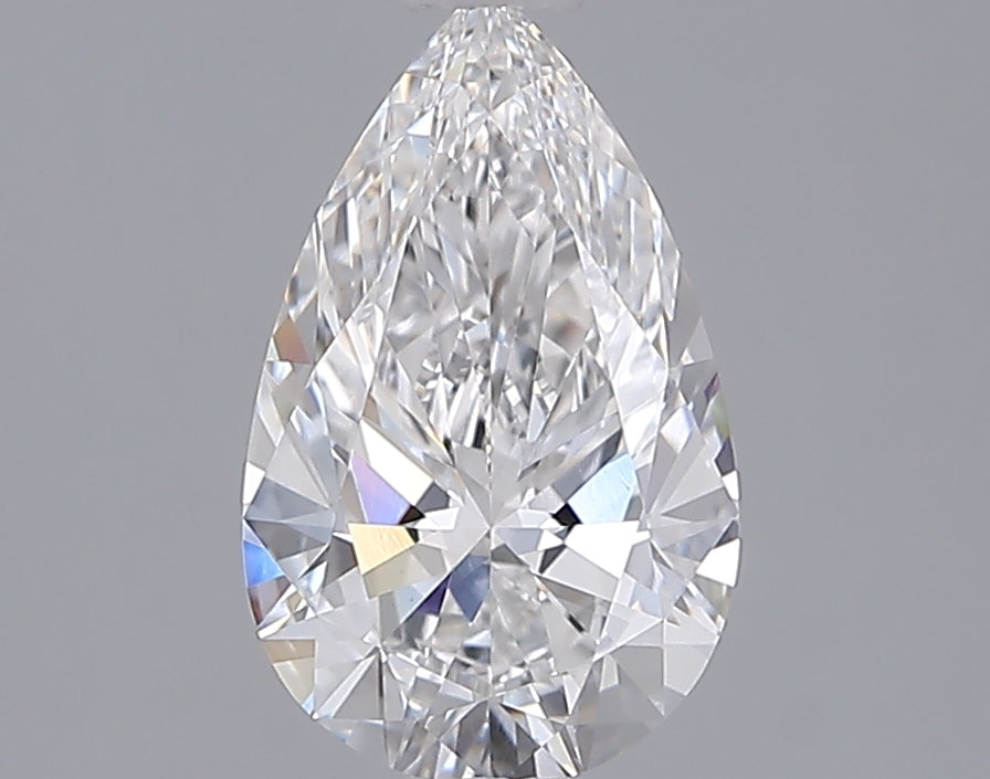 1.55 Carat Pear Shaped, Ideal Cut, E Color, VVS2 Clarity, IGI Certified Lab Grown Diamond