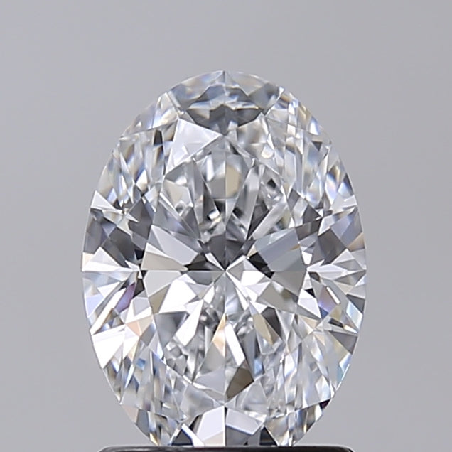 1.52 Carat Oval Shaped, Excellent Cut, D Color, VVS2 Clarity, IGI Certified Lab Grown Diamond