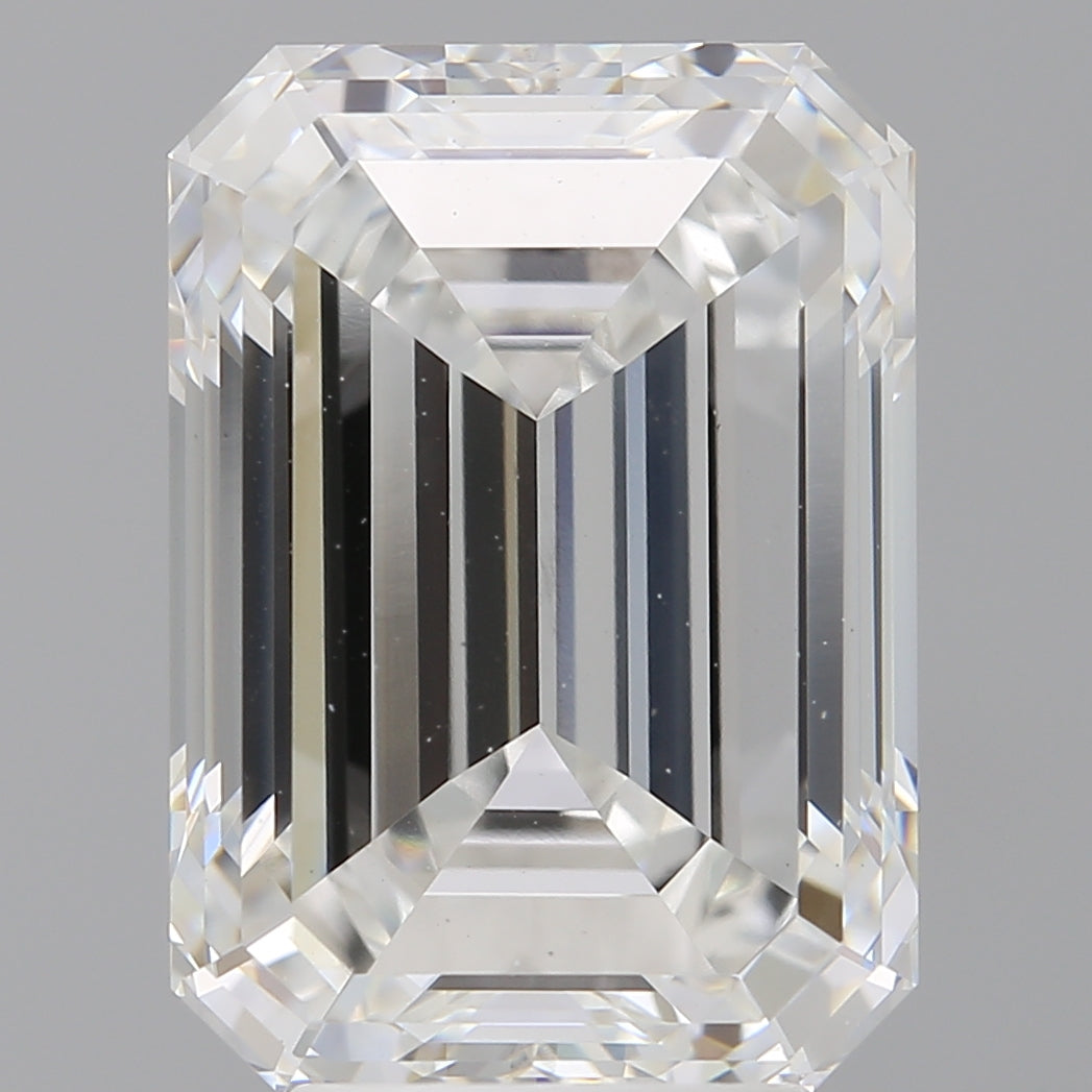 5.51 Carat Emerald Shaped, Ideal Cut, E Color, VS1 Clarity, IGI Certified Lab Grown Diamond