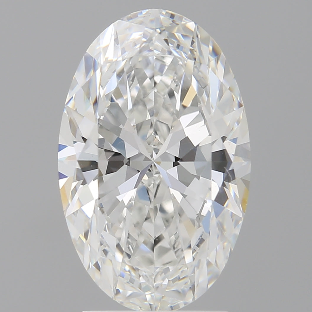 3.10 Carat Oval Shaped, Ideal Cut, E Color, VVS2 Clarity, IGI Certified Lab Grown Diamond