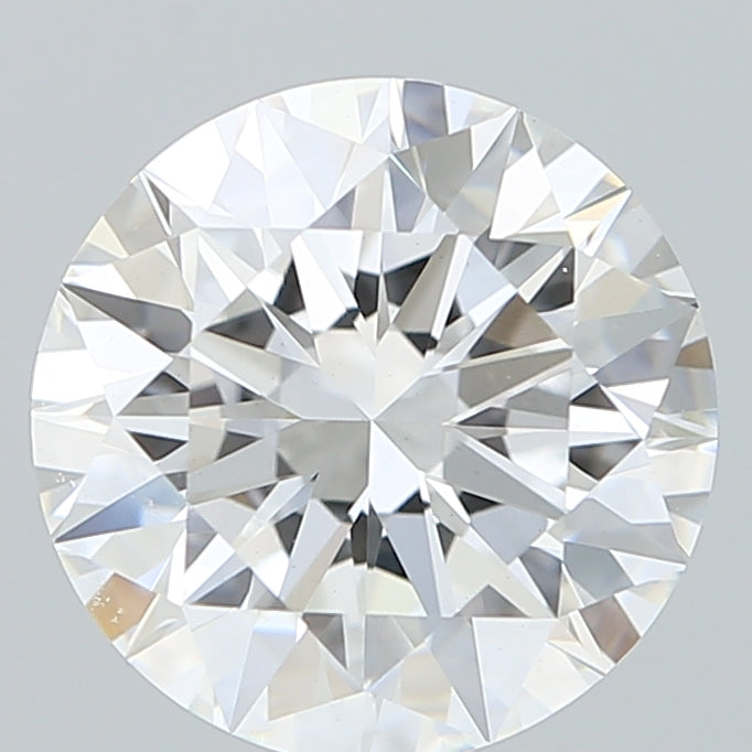 2.70 Carat Round Shaped, Excellent Cut, E Color, VVS2 Clarity, IGI Certified Lab Grown Diamond