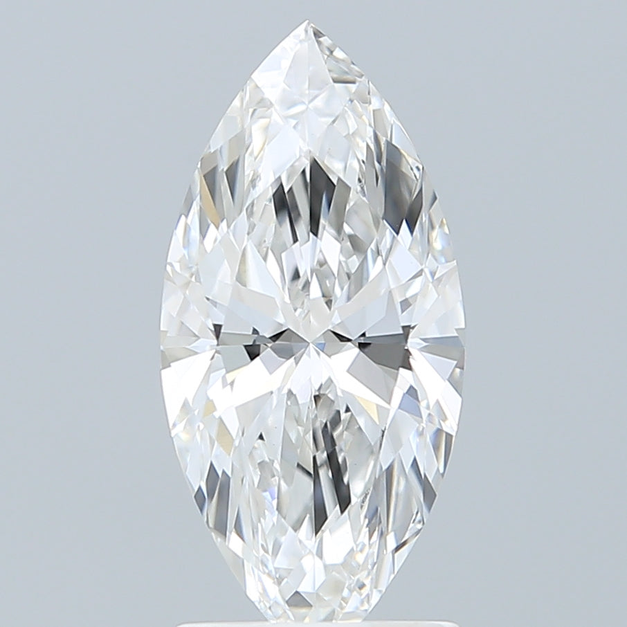 1.77 Carat Marquise Shaped, Ideal Cut, E Color, VVS2 Clarity, IGI Certified Lab Grown Diamond