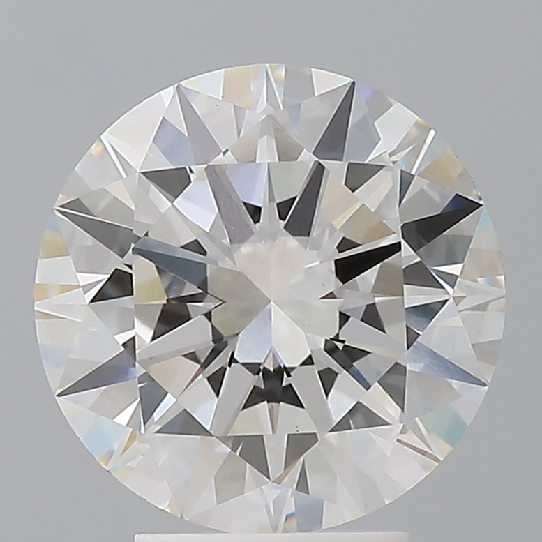 4.02 Carat Round Shaped, Excellent Cut, E Color, VVS2 Clarity, IGI Certified Lab Grown Diamond