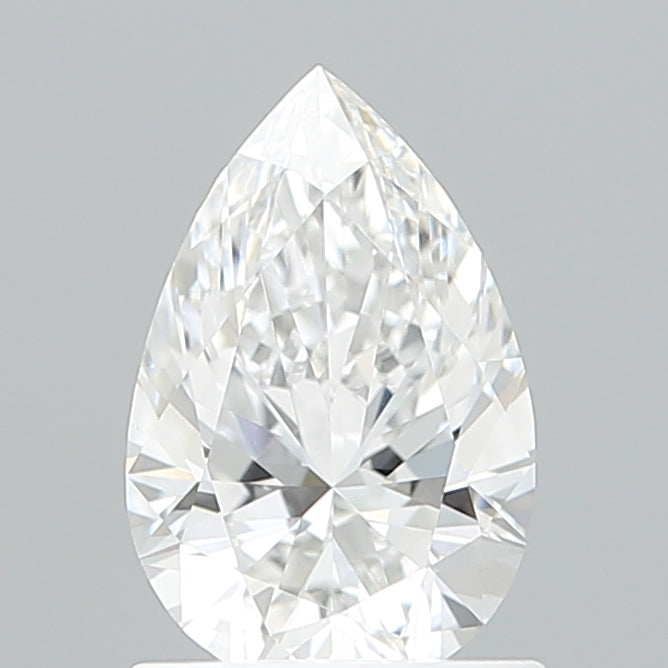 1.07 Carat Pear Shaped, Ideal Cut, E Color, VVS2 Clarity, IGI Certified Lab Grown Diamond