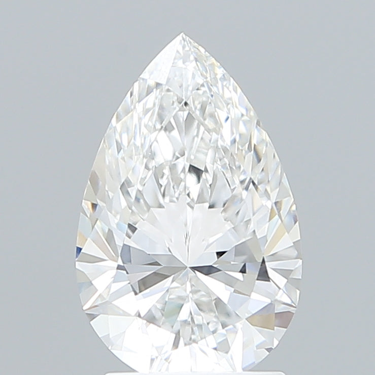 2.11 Carat Pear Shaped, Ideal Cut, E Color, VVS1 Clarity, IGI Certified Lab Grown Diamond