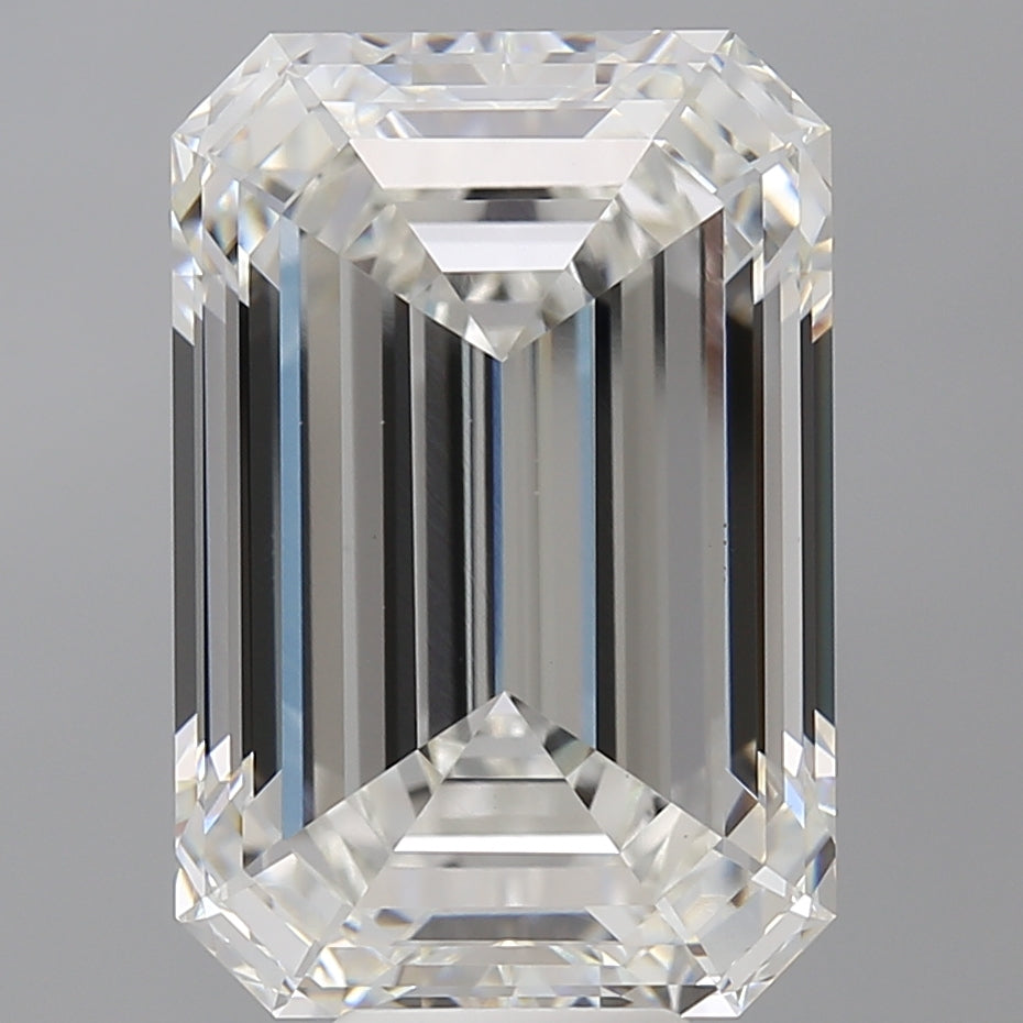 11.58 Carat Emerald Shaped, Ideal Cut, F Color, VVS2 Clarity, IGI Certified Lab Grown Diamond