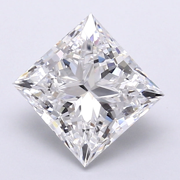 2.41 Carat Princess Shaped, Very Good Cut, D Color, VVS2 Clarity, IGI Certified Lab Grown Diamond