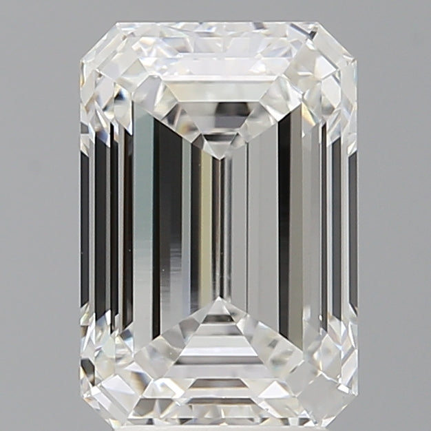 3.59 Carat Emerald Shaped, Ideal Cut, E Color, VVS2 Clarity, IGI Certified Lab Grown Diamond
