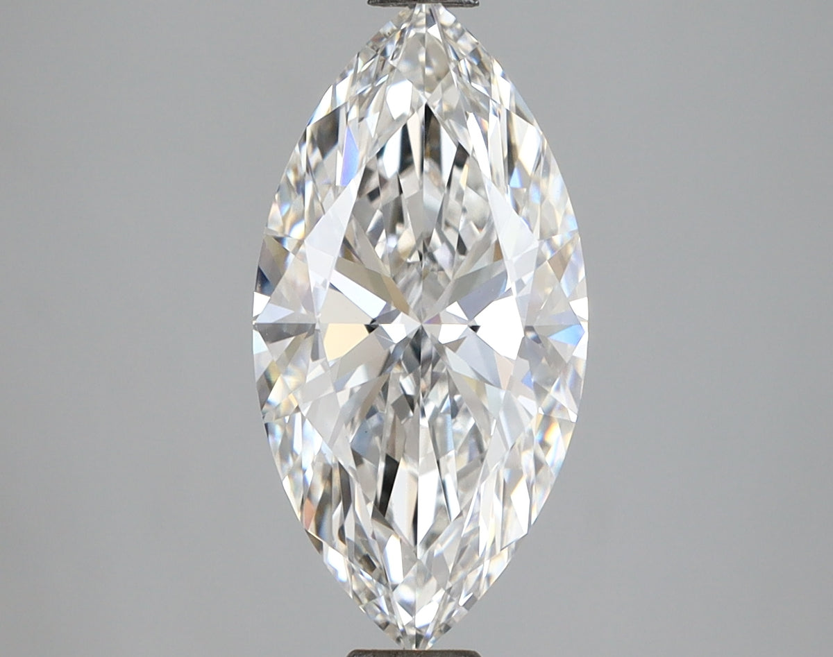 2.59 Carat Marquise Shaped, Ideal Cut, E Color, VVS2 Clarity, IGI Certified Lab Grown Diamond