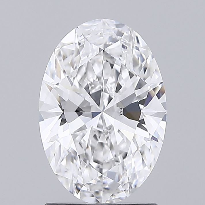 1.58 Carat Oval Shaped, Ideal Cut, D Color, IF Clarity, IGI Certified Lab Grown Diamond