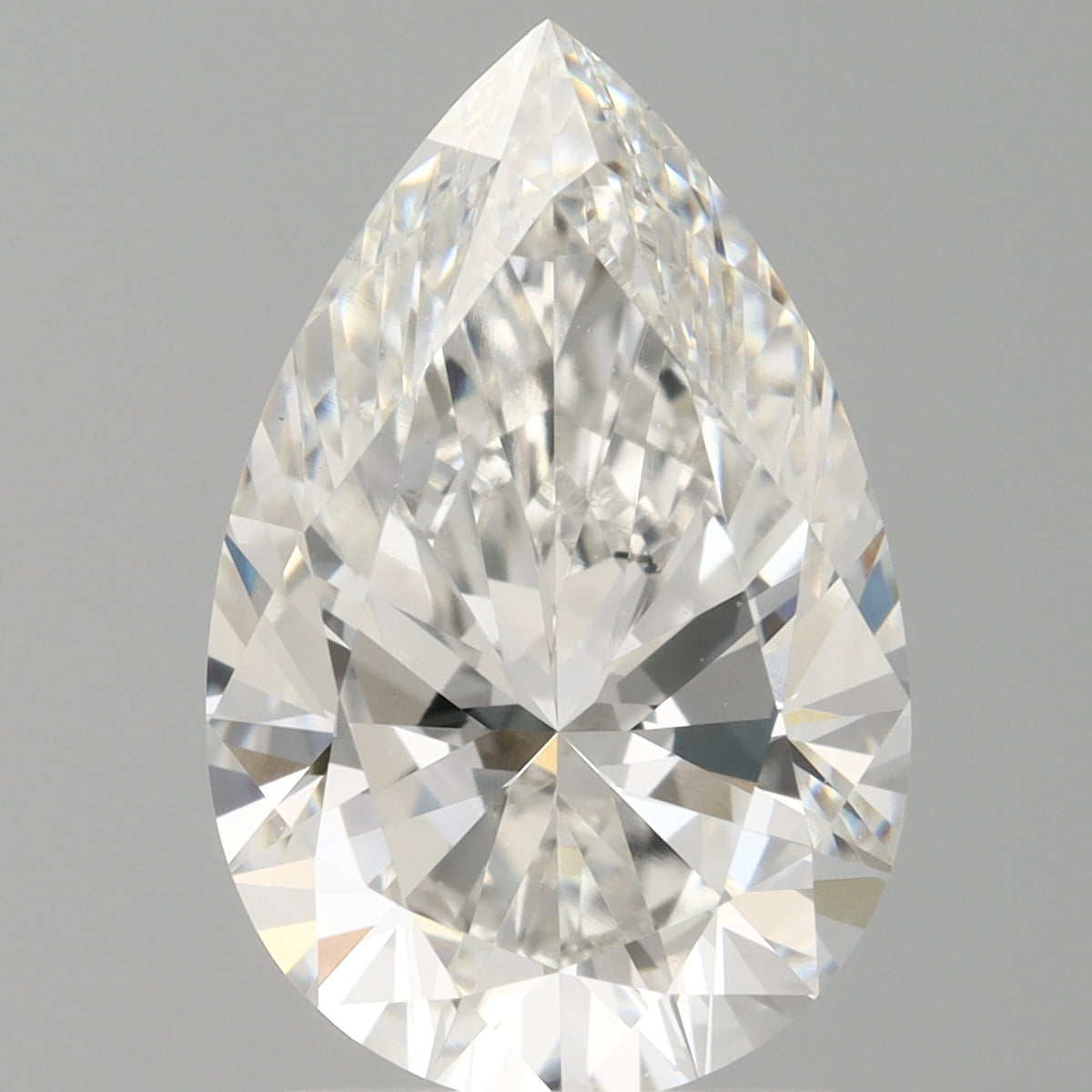2.10 Carat Pear Shaped, Ideal Cut, F Color, VS1 Clarity, IGI Certified Lab Grown Diamond