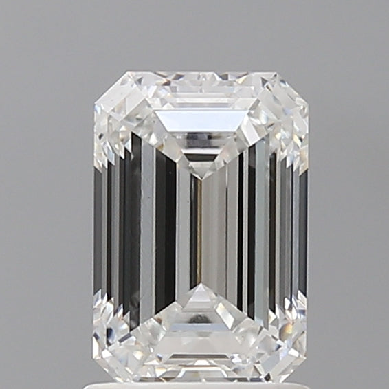 1.59 Carat Emerald Shaped, Ideal Cut, D Color, VVS2 Clarity, IGI Certified Lab Grown Diamond