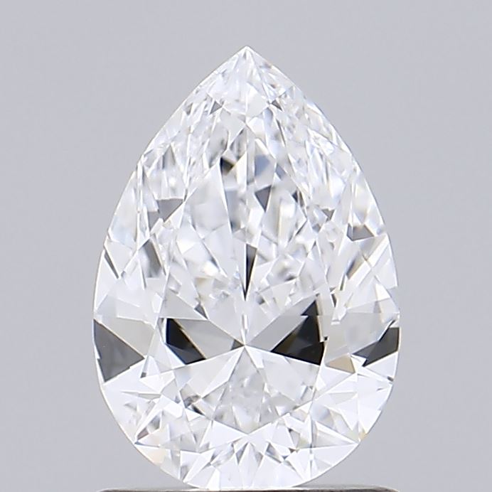 0.98 Carat Pear Shaped, Ideal Cut, D Color, IF Clarity, IGI Certified Lab Grown Diamond