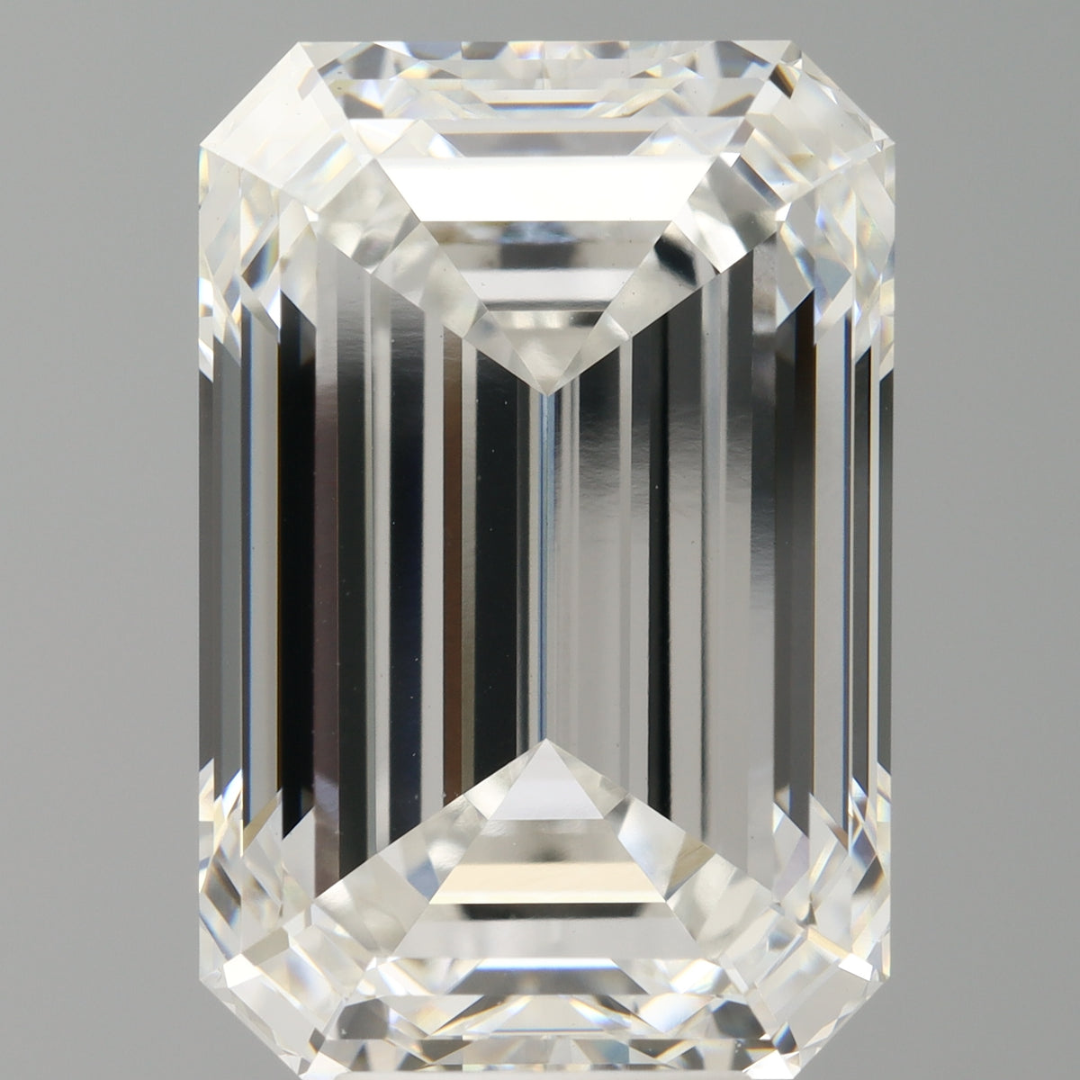 9.59 Carat Emerald Shaped, Ideal Cut, F Color, VVS2 Clarity, IGI Certified Lab Grown Diamond
