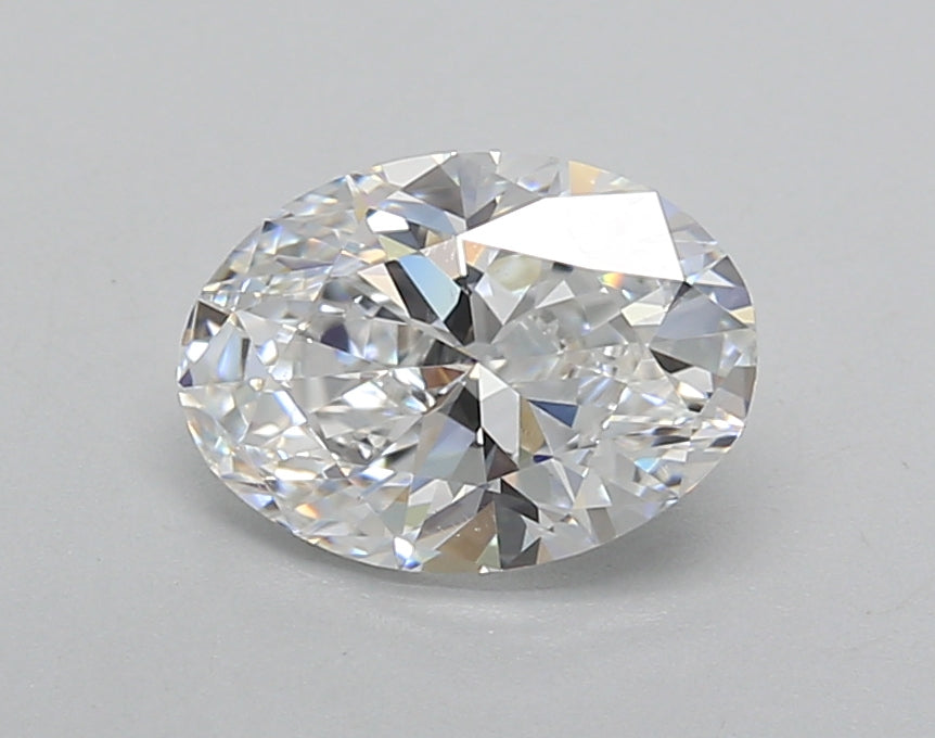1.26 Carat Oval Shaped, Excellent Cut, D Color, VVS2 Clarity, IGI Certified Lab Grown Diamond