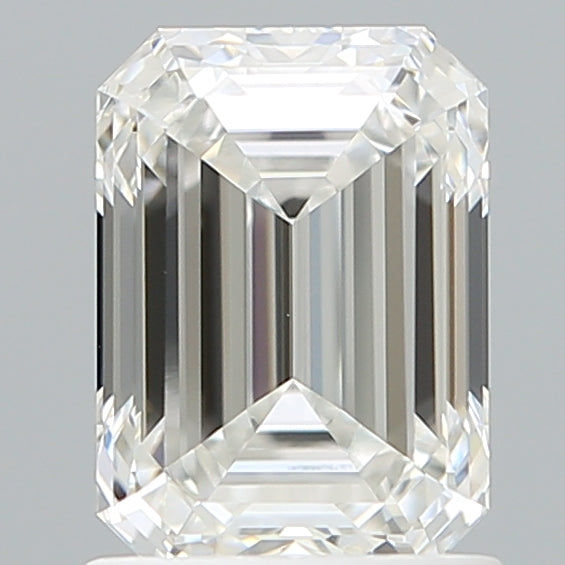 1.54 Carat Emerald Shaped, Ideal Cut, E Color, VVS1 Clarity, IGI Certified Lab Grown Diamond