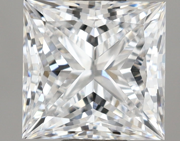 1.02 Carat Princess Shaped, Ideal Cut, D Color, VVS2 Clarity, IGI Certified Lab Grown Diamond