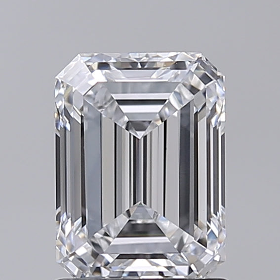 1.52 Carat Emerald Shaped, Excellent Cut, D Color, VVS2 Clarity, IGI Certified Lab Grown Diamond