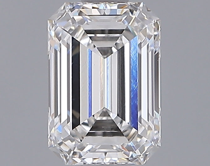 1.29 Carat Emerald Shaped, Ideal Cut, F Color, VS1 Clarity, IGI Certified Lab Grown Diamond