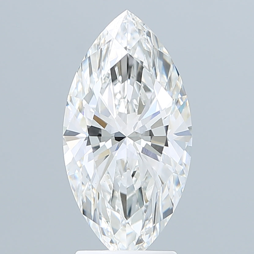 3.06 Carat Marquise Shaped, Ideal Cut, F Color, VVS2 Clarity, IGI Certified Lab Grown Diamond