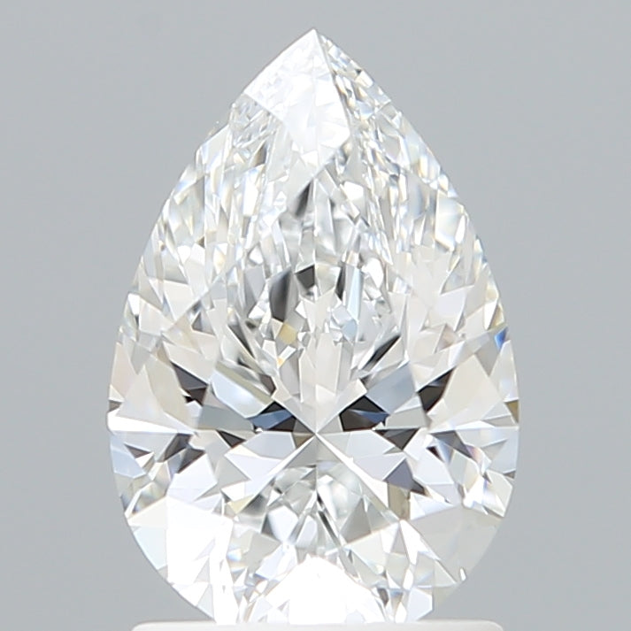 1.56 Carat Pear Shaped, Excellent Cut, D Color, VVS2 Clarity, IGI Certified Lab Grown Diamond
