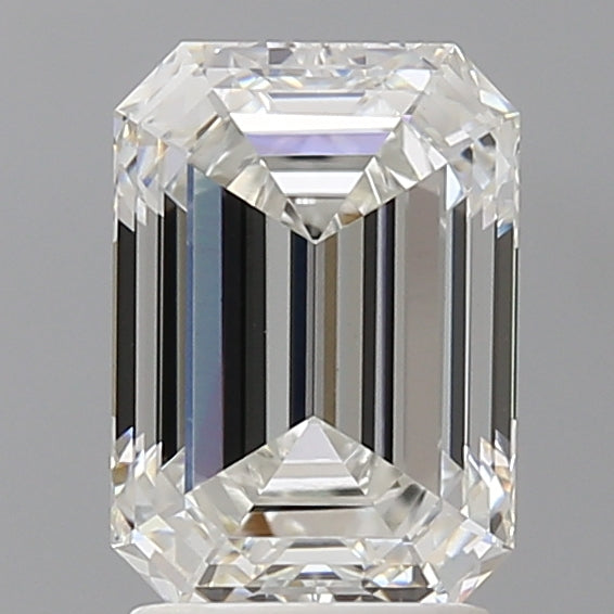 2.55 Carat Emerald Shaped, Ideal Cut, F Color, VVS2 Clarity, IGI Certified Lab Grown Diamond