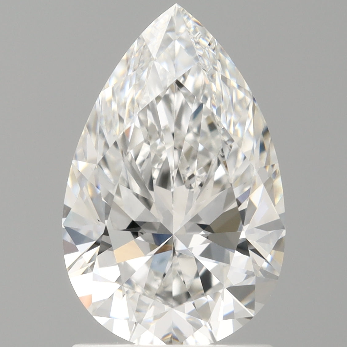 1.60 Carat Pear Shaped, Ideal Cut, E Color, VVS2 Clarity, IGI Certified Lab Grown Diamond