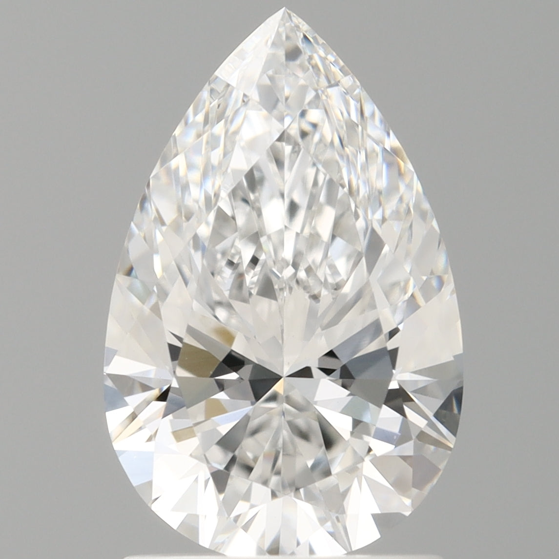 1.58 Carat Pear Shaped, Ideal Cut, D Color, VVS2 Clarity, IGI Certified Lab Grown Diamond