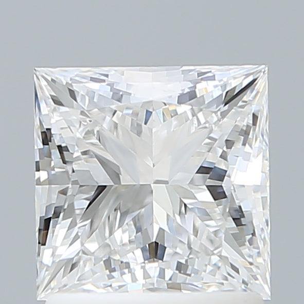 1.57 Carat Princess Shaped, Ideal Cut, D Color, VVS2 Clarity, IGI Certified Lab Grown Diamond