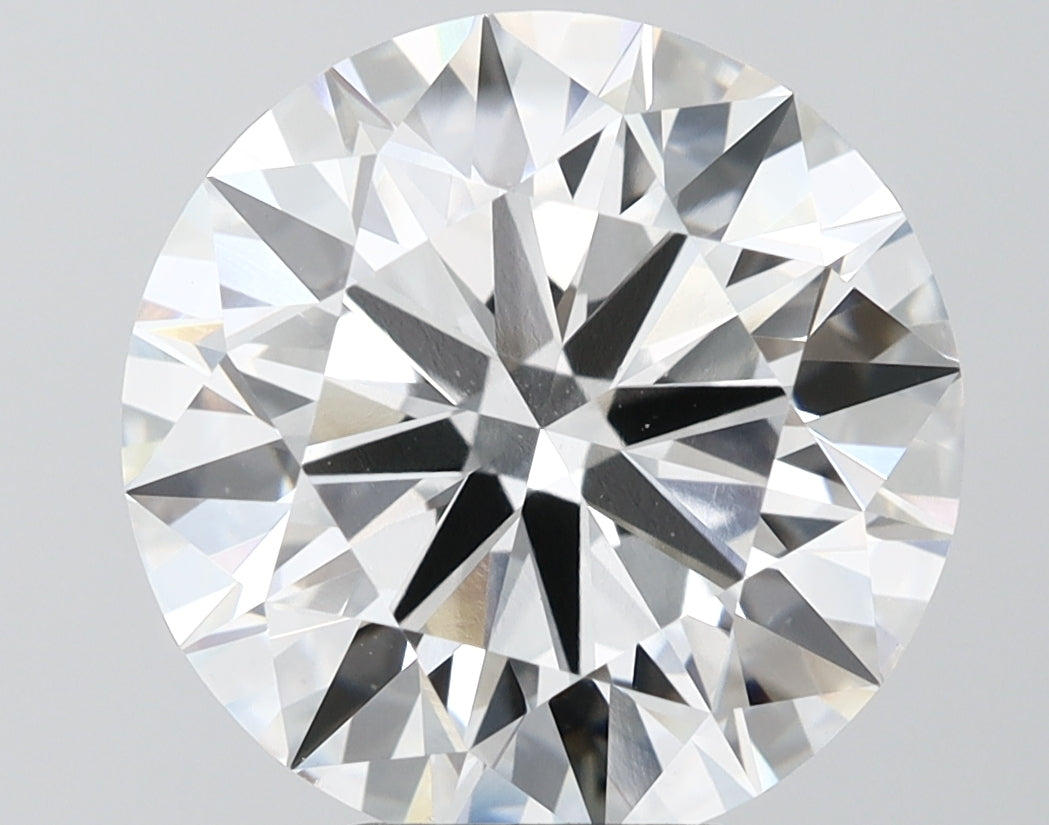 7.10 Carat Round Shaped, Ideal Cut, F Color, VVS2 Clarity, IGI Certified Lab Grown Diamond